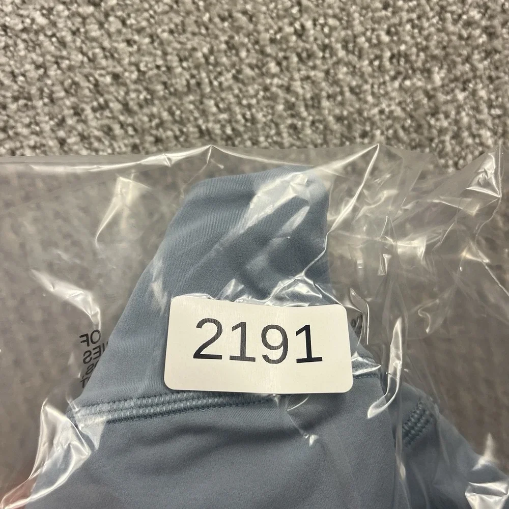 Lululemon Size 4 Align Asymmetrical Bra A/B Light Support Blue NWT